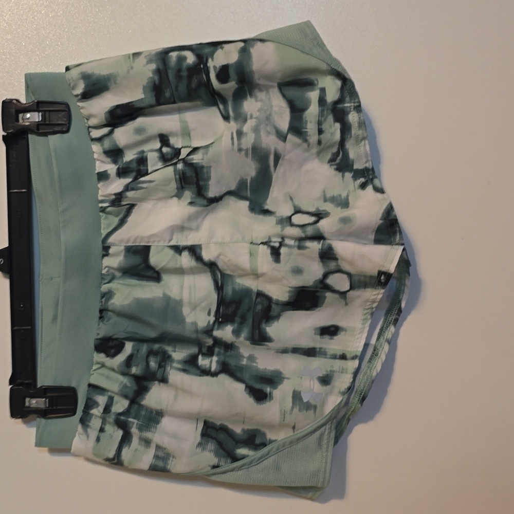 Stylish Under Armour Women's Green Patterned Shorts